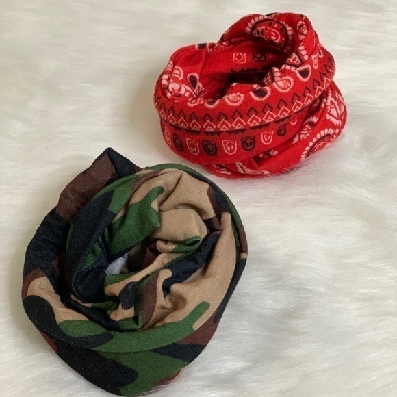 UNISEX VERSATILE SCARF | BANDANA | HAIR BAND | HEADBAND | BRACELET | NECK WARMER - Picture 3 of 6